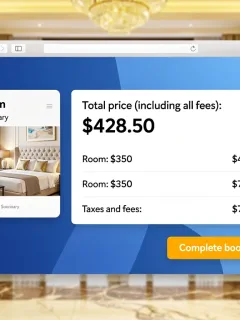 FTC ban on hidden hotel fees, transparent pricing on hotel booking websites