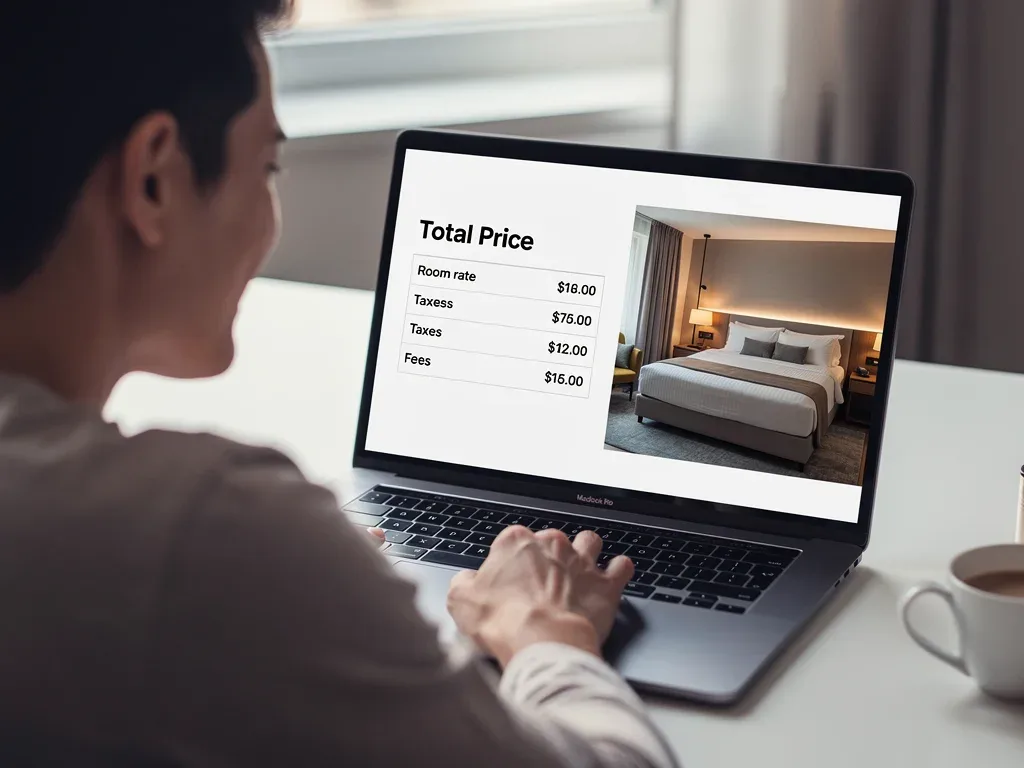 Consumer satisfaction with clear hotel pricing disclosure online