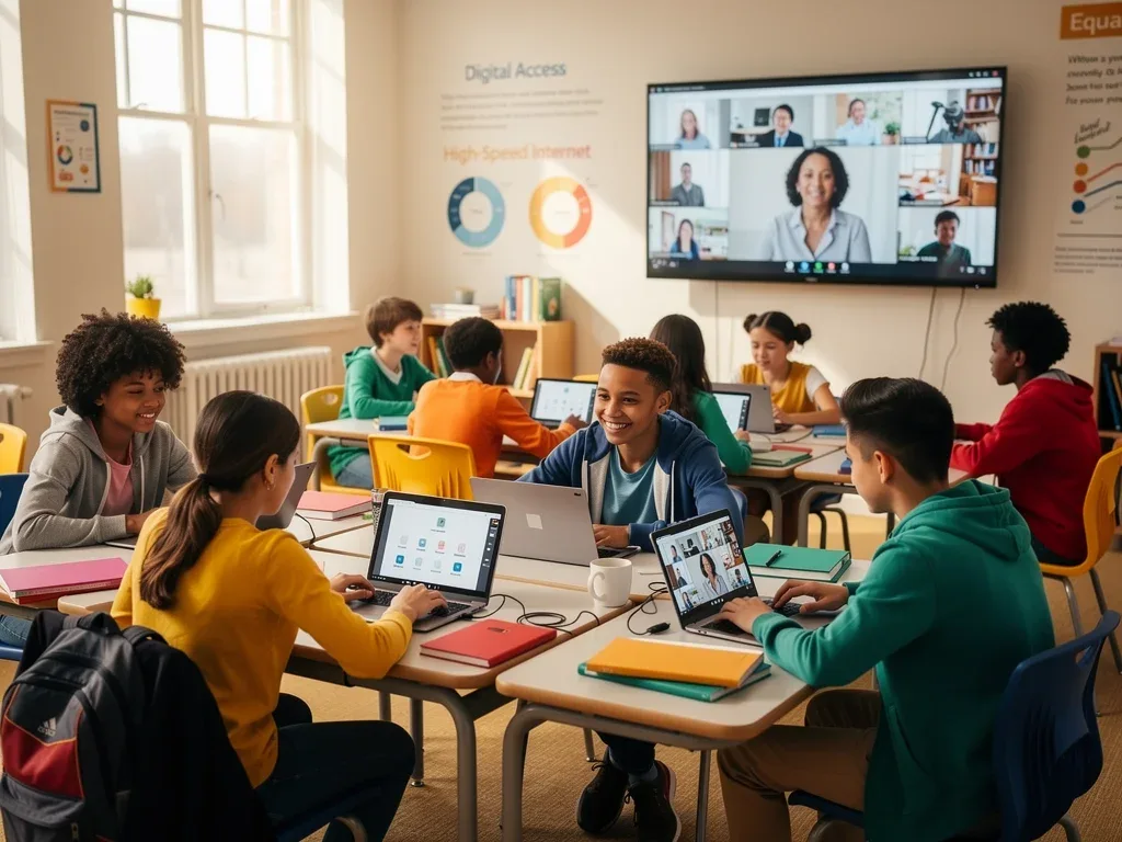 Students benefiting from improved internet access in rural and suburban schools through national broadband expansion.