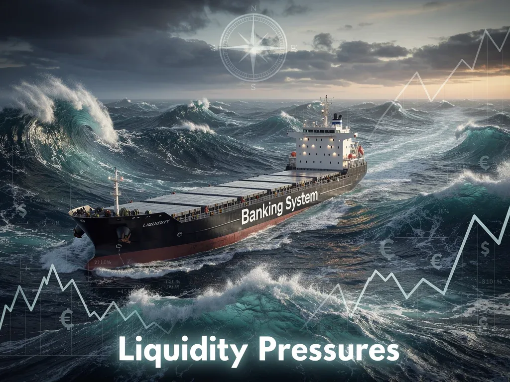 Banking system stability amidst liquidity challenges, guided by central bank actions