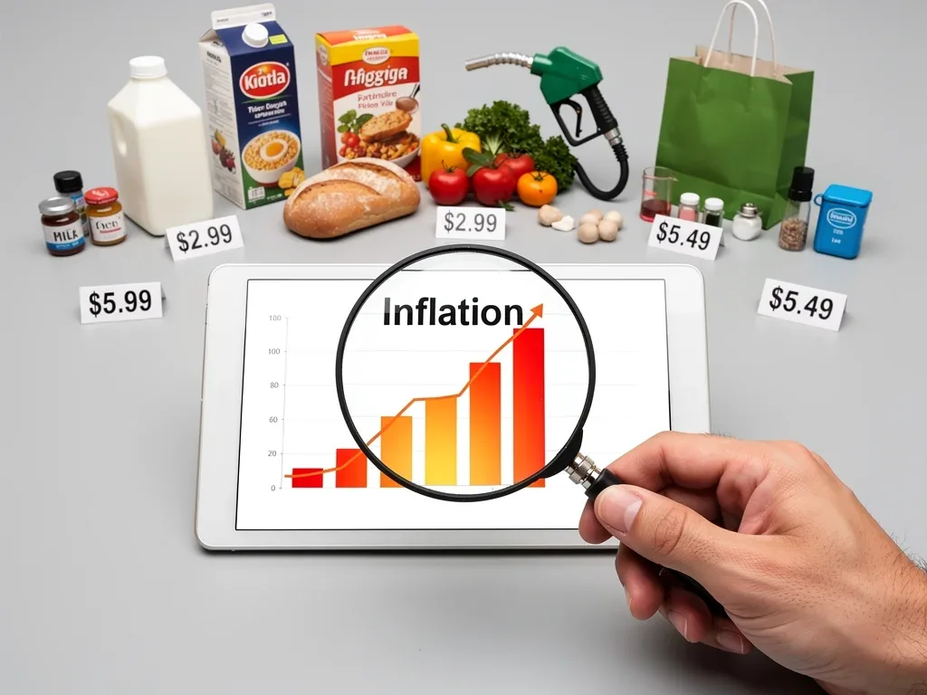 Analyzing economic data with a magnifying glass to understand consumer price impacts from PPI