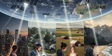 Global satellite network connecting directly to smartphones for universal 5G coverage