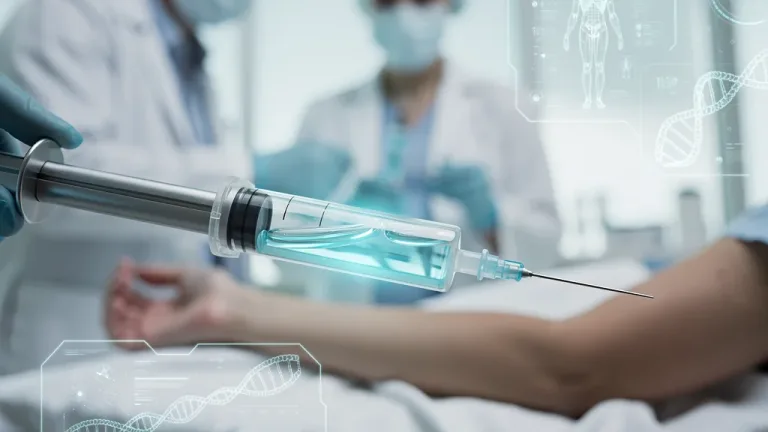 Futuristic gene therapy syringe for Type 1 Diabetes