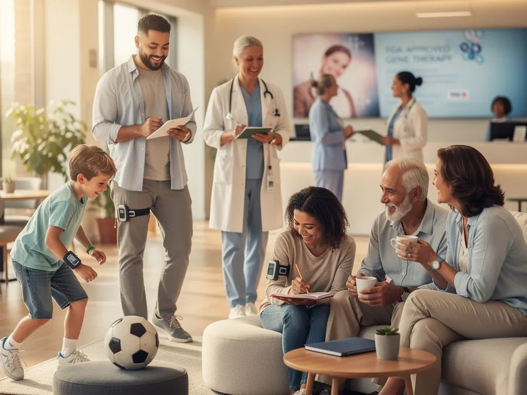 Happy Type 1 Diabetes patients after gene therapy