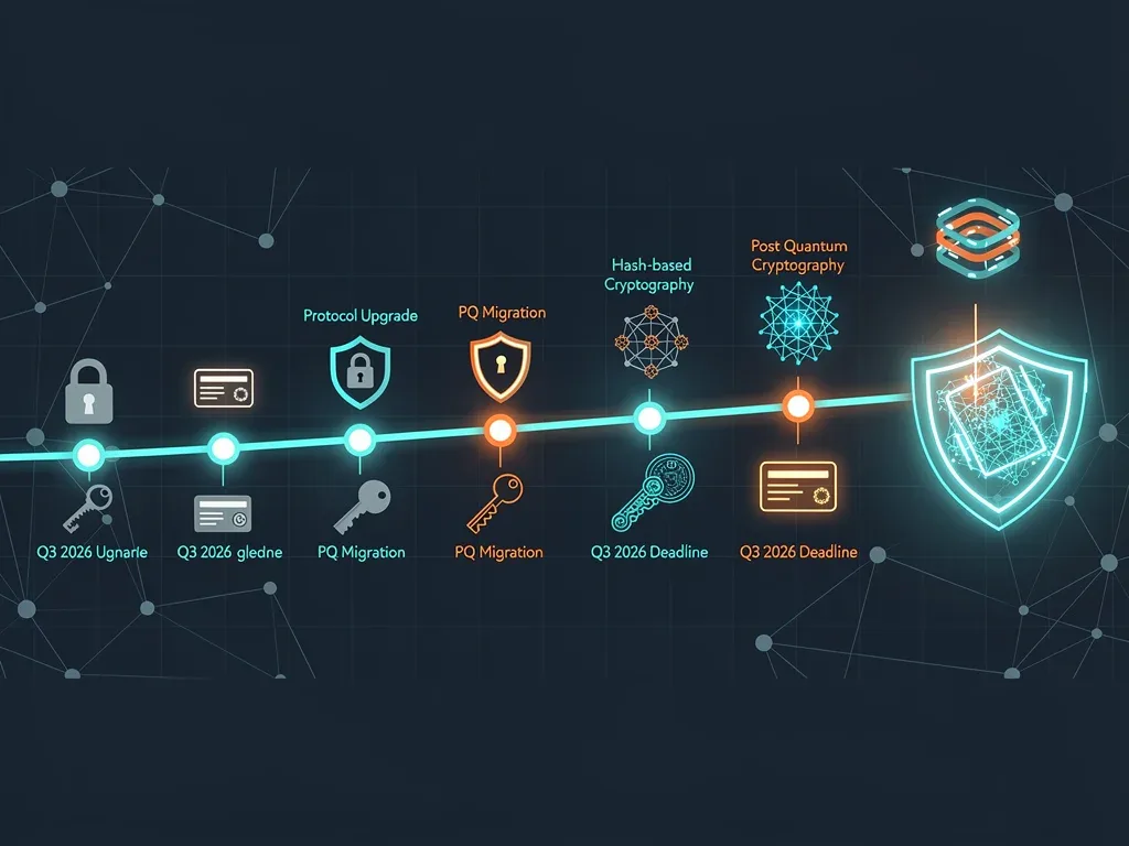 Timeline for CISA's post-quantum network upgrades