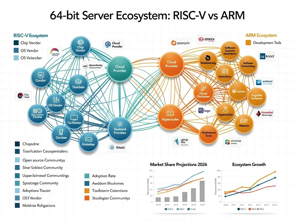 Ecosystem and market adoption trends for RISC-V and ARM in server environments