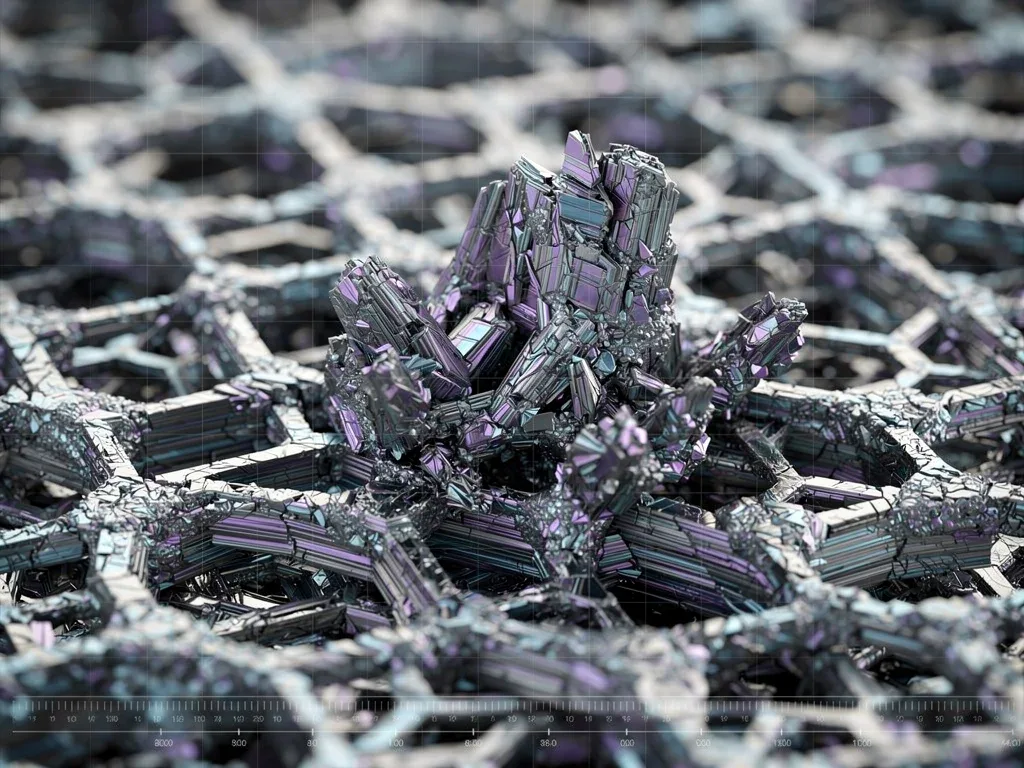 Microscopic view of advanced crystalline material for room-temperature superconductivity.