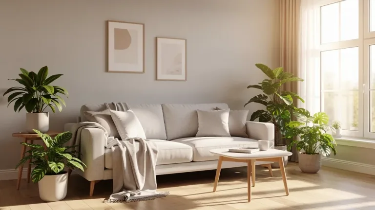 Organized living room after a successful decluttering sprint