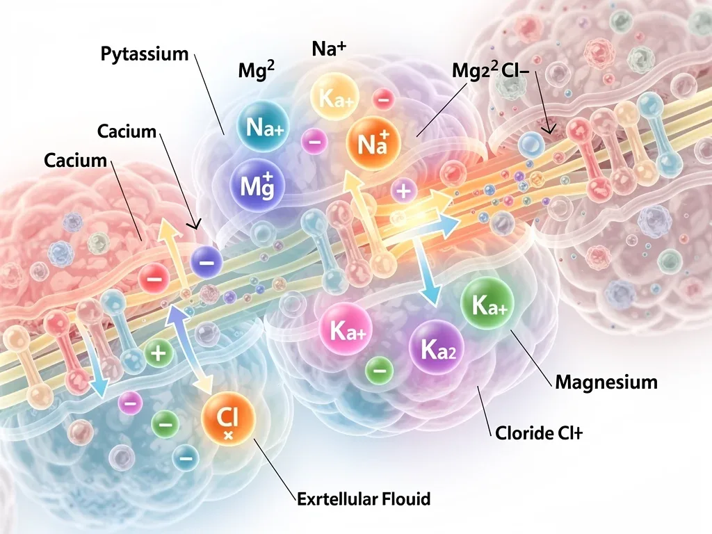 Electrolytes supporting cellular function and fluid balance in the human body