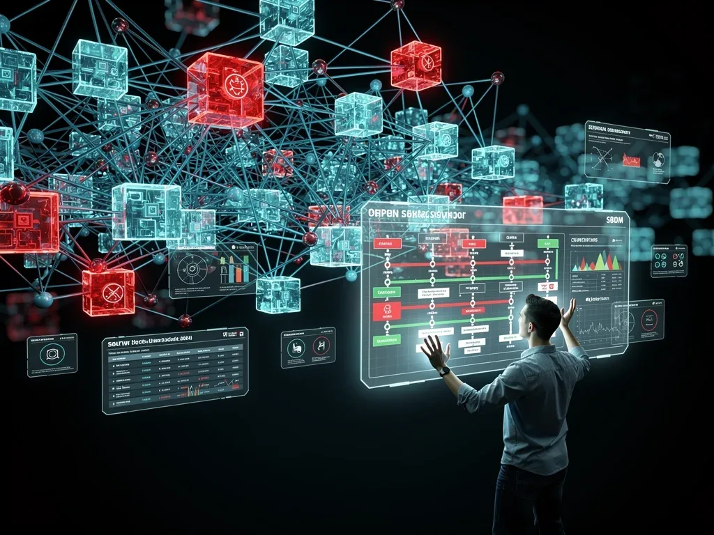 Tangled open-source dependencies being analyzed for vulnerabilities